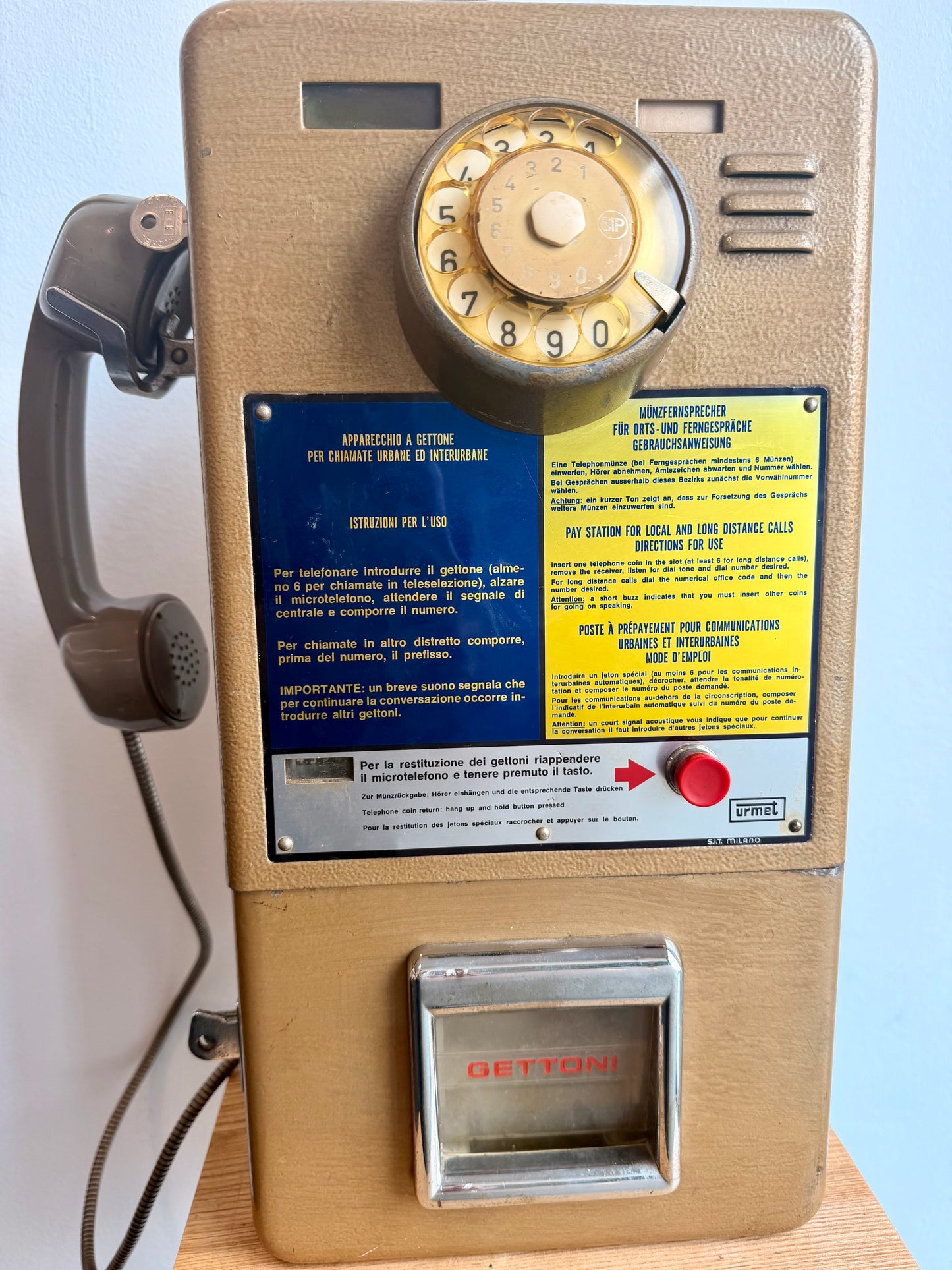 Telefono a gettoni originale