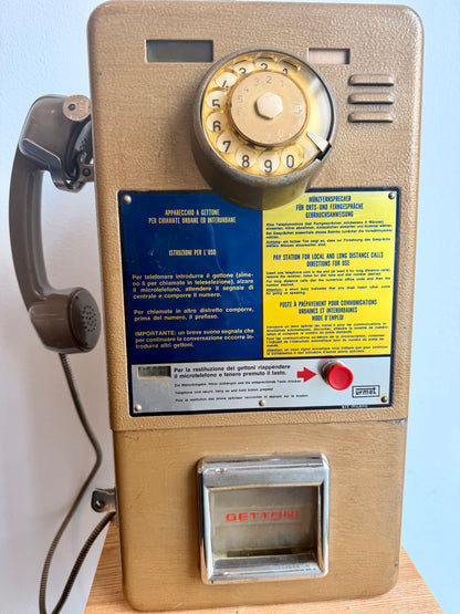 Telefono a gettoni originale