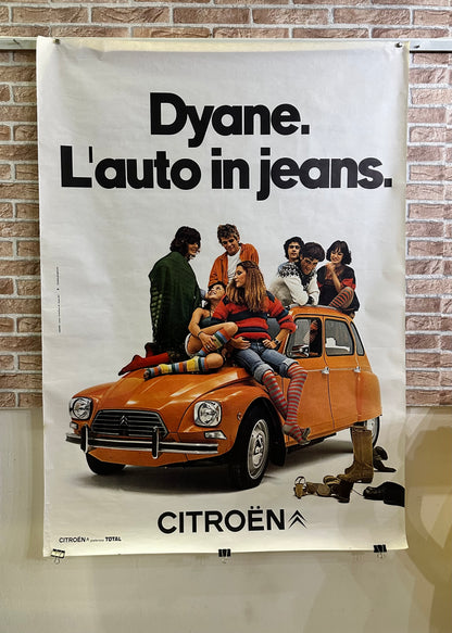 Manifesto pubblicitario originale - Citroën Dyane