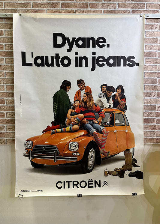 Manifesto pubblicitario originale - Citroën Dyane