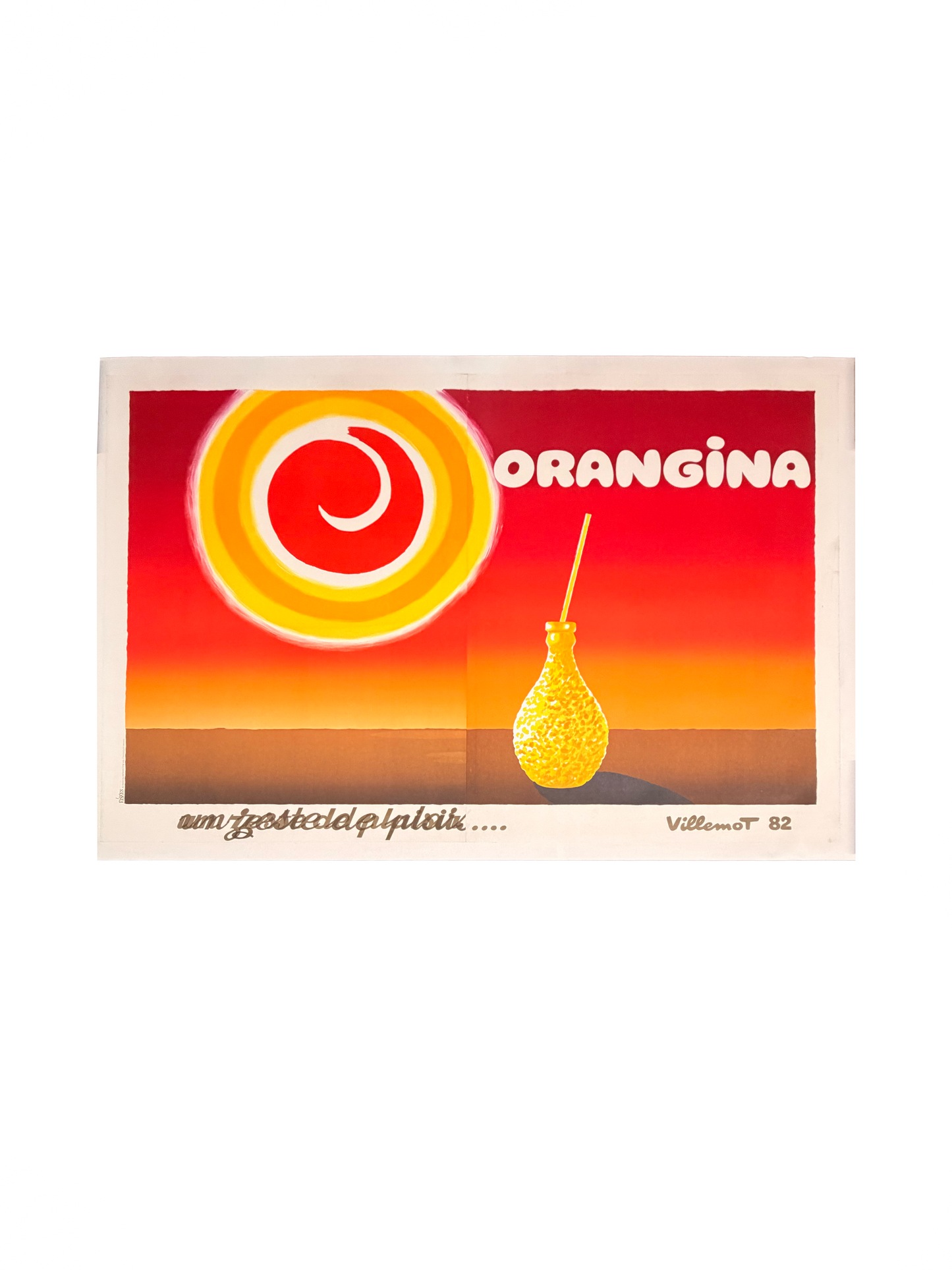 Manifesto pubblicitario originale - Orangina