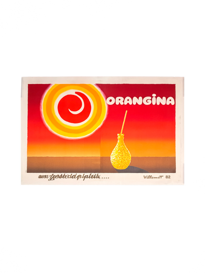 Manifesto pubblicitario originale - Orangina