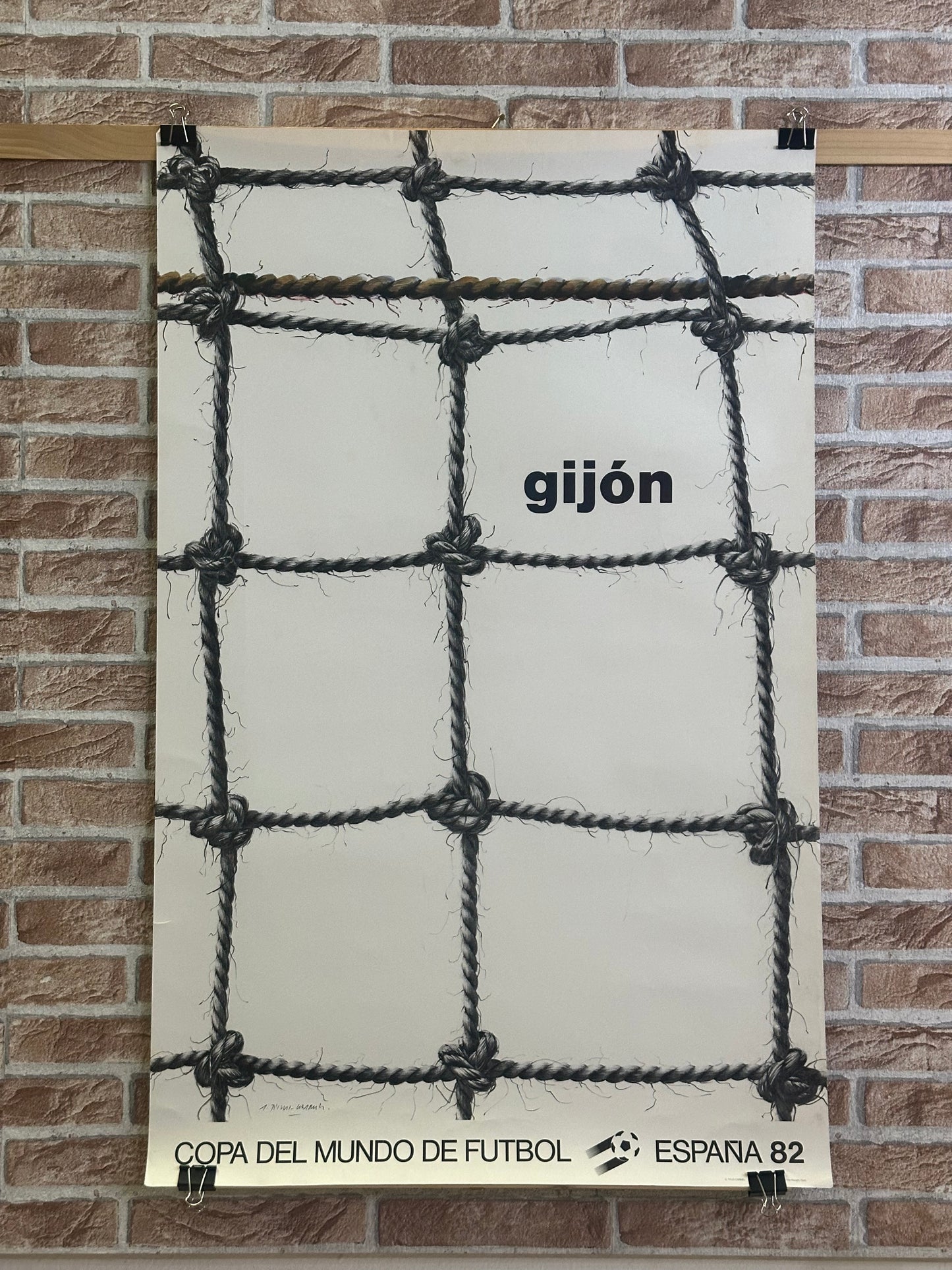 Manifesto pubblicitario originale - Mondiale Spagna 82