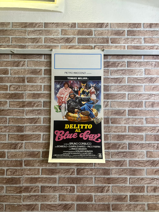 Locandina di cinema - Delitto al Blue Gay Tomas Milian