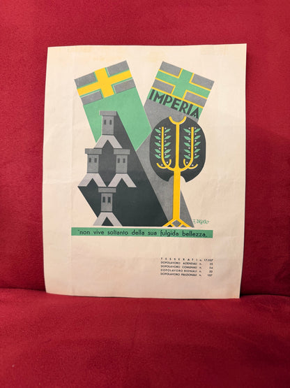 Manifesto pubblicitario originale - Imperia - Depero