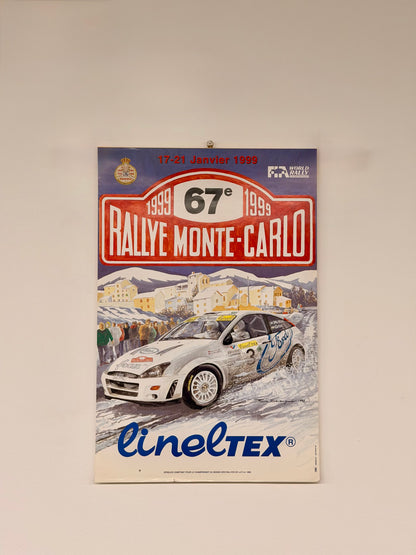 Manifesto pubblicitario - Rallye Monte Carlo 1999