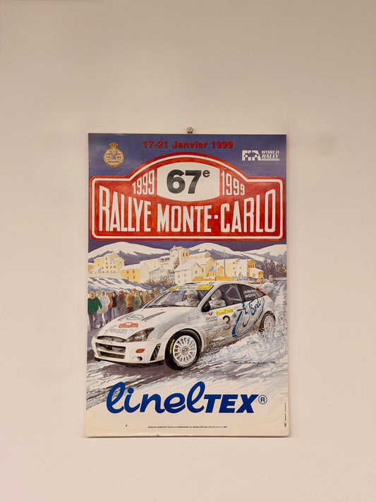 Manifesto pubblicitario - Rallye Monte Carlo 1999