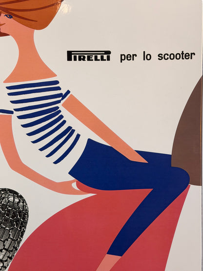 Insegna smaltata - Pirelli per lo scooter