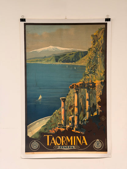Manifesto pubblicitario originale - Taormina ENIT