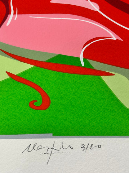 Litografia originale - Campari Ugo Nespolo