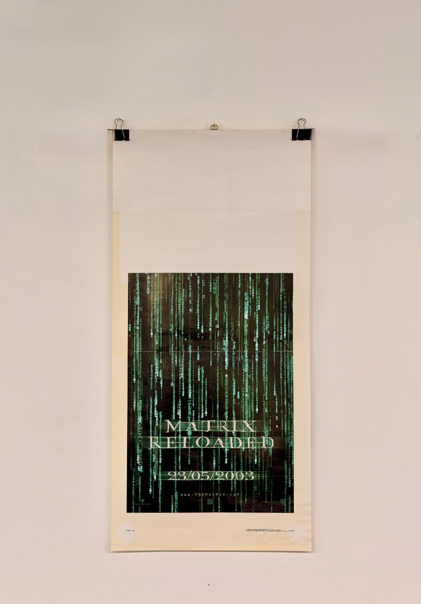Locandina di cinema - Matrix Reloaded