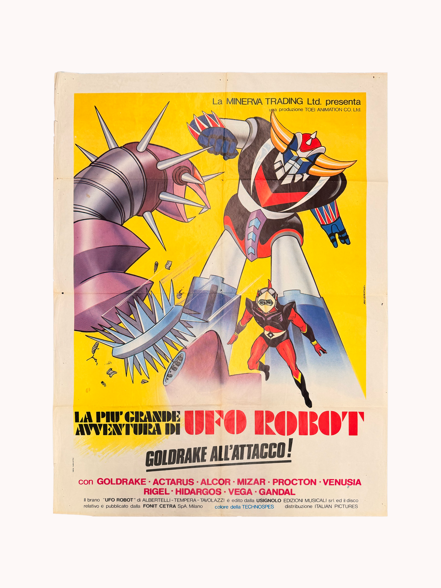 Manifesto di cinema - UFO Robot Goldrake All’attacco!
