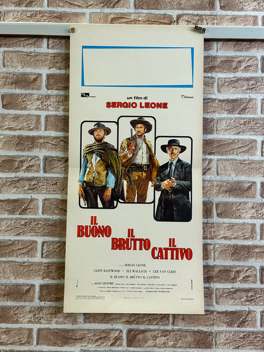 Locandina originale di cinema - Il buono, il brutto, il cattivo
