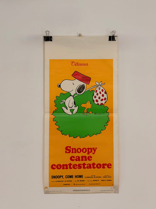 Locandina di cinema - Snoopy cane contestatore