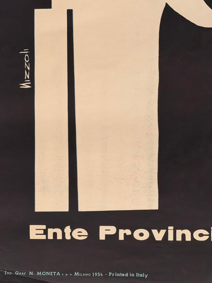 Manifesto pubblicitario originale - Milano ENIT