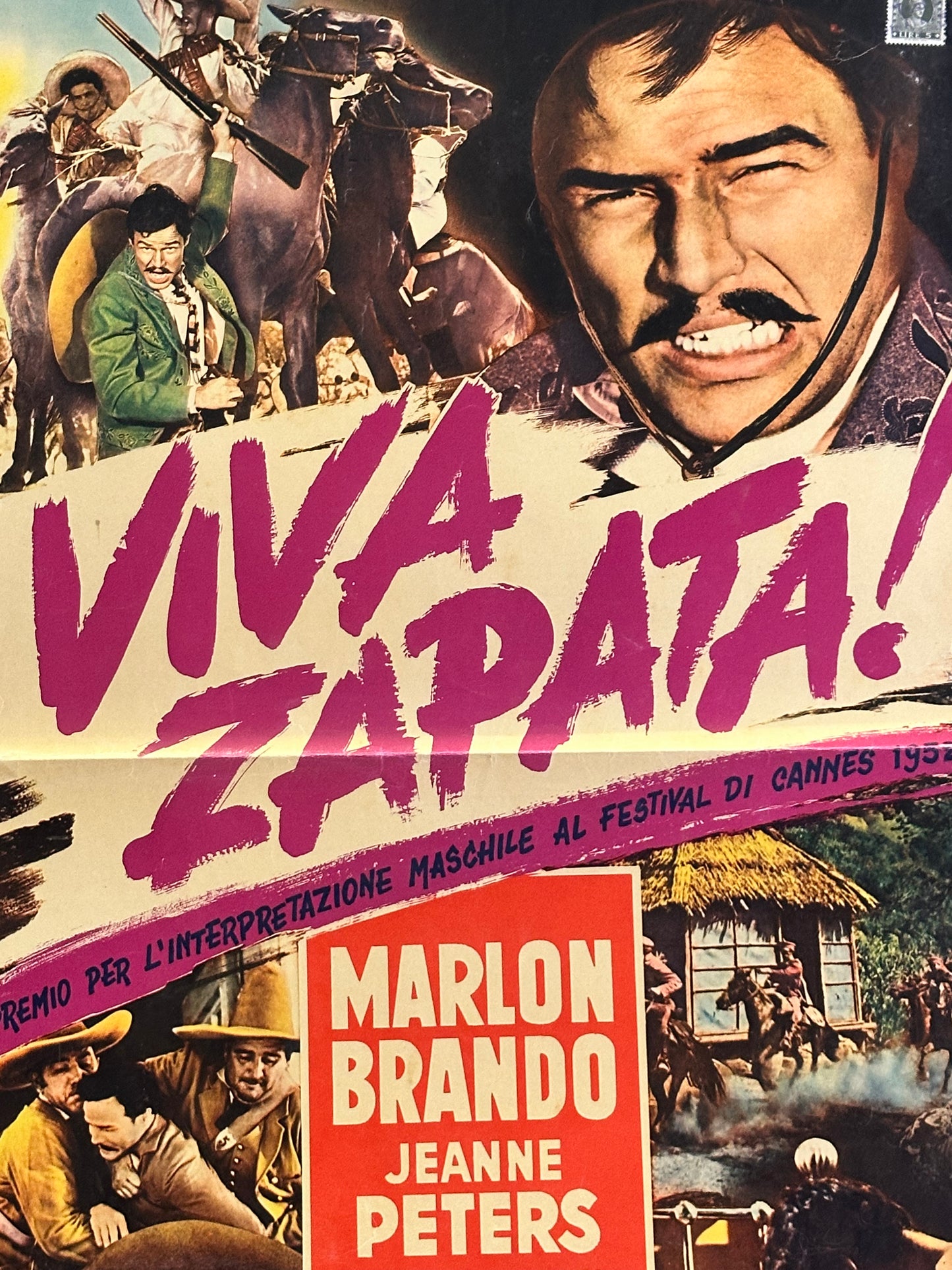 Locandina di cinema - Viva Zapata! - Marlon Brando