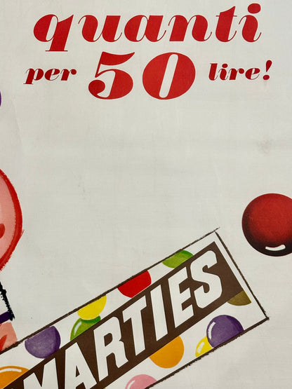 Manifesto pubblicitario originale- Smarties