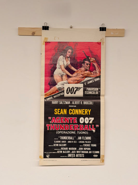 Locandina di cinema - 007 Thunderball - Sean Connery