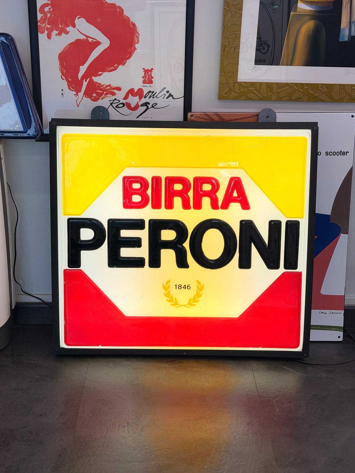 Insegna termoformata originale - Birra Peroni