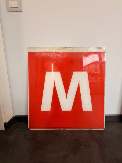 Insegna originale - ATM Metro Milano