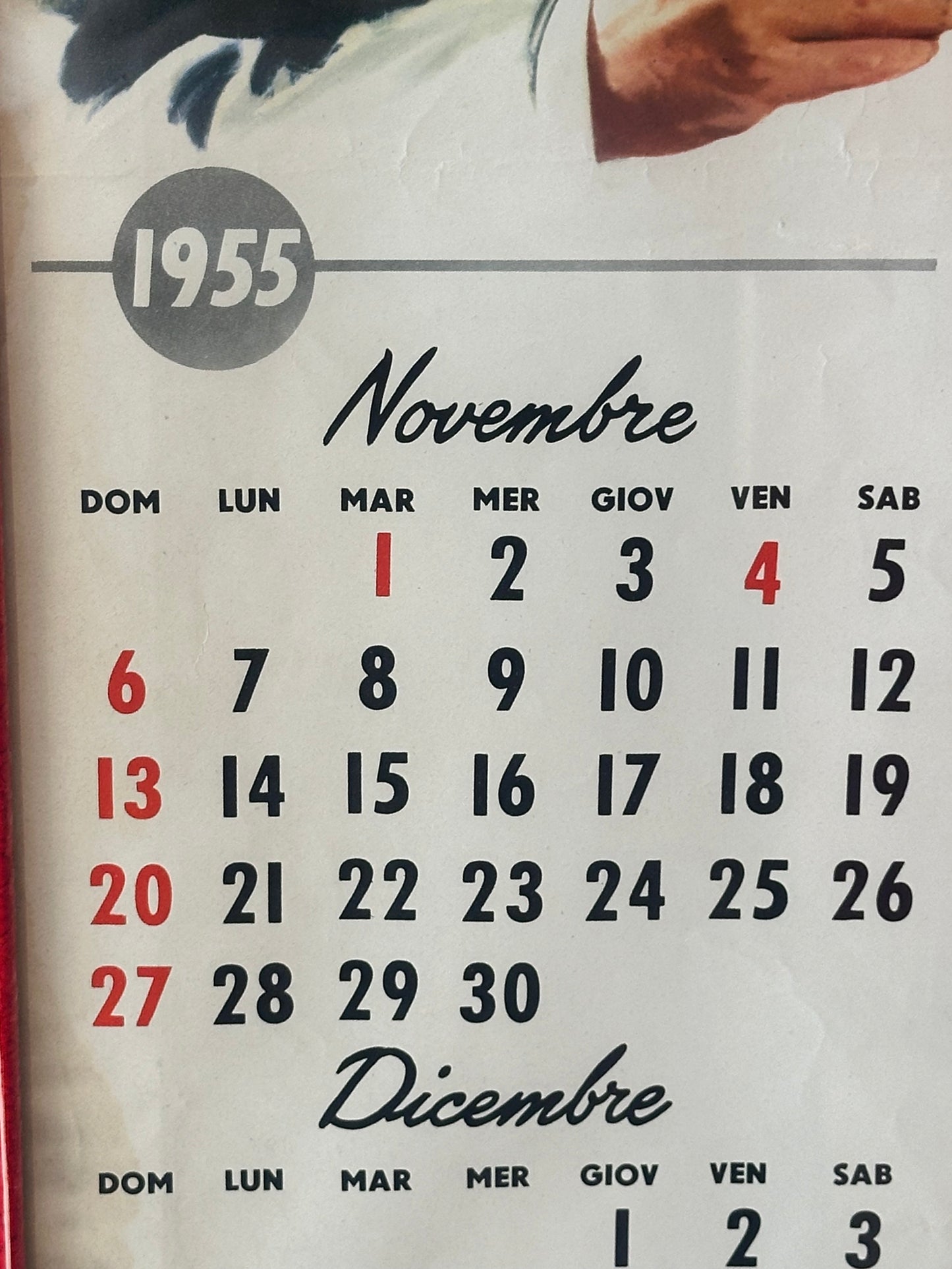 Calendario originale - Coca Cola