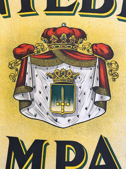 Manifesto pubblicitario originale - Montebello Champagne France