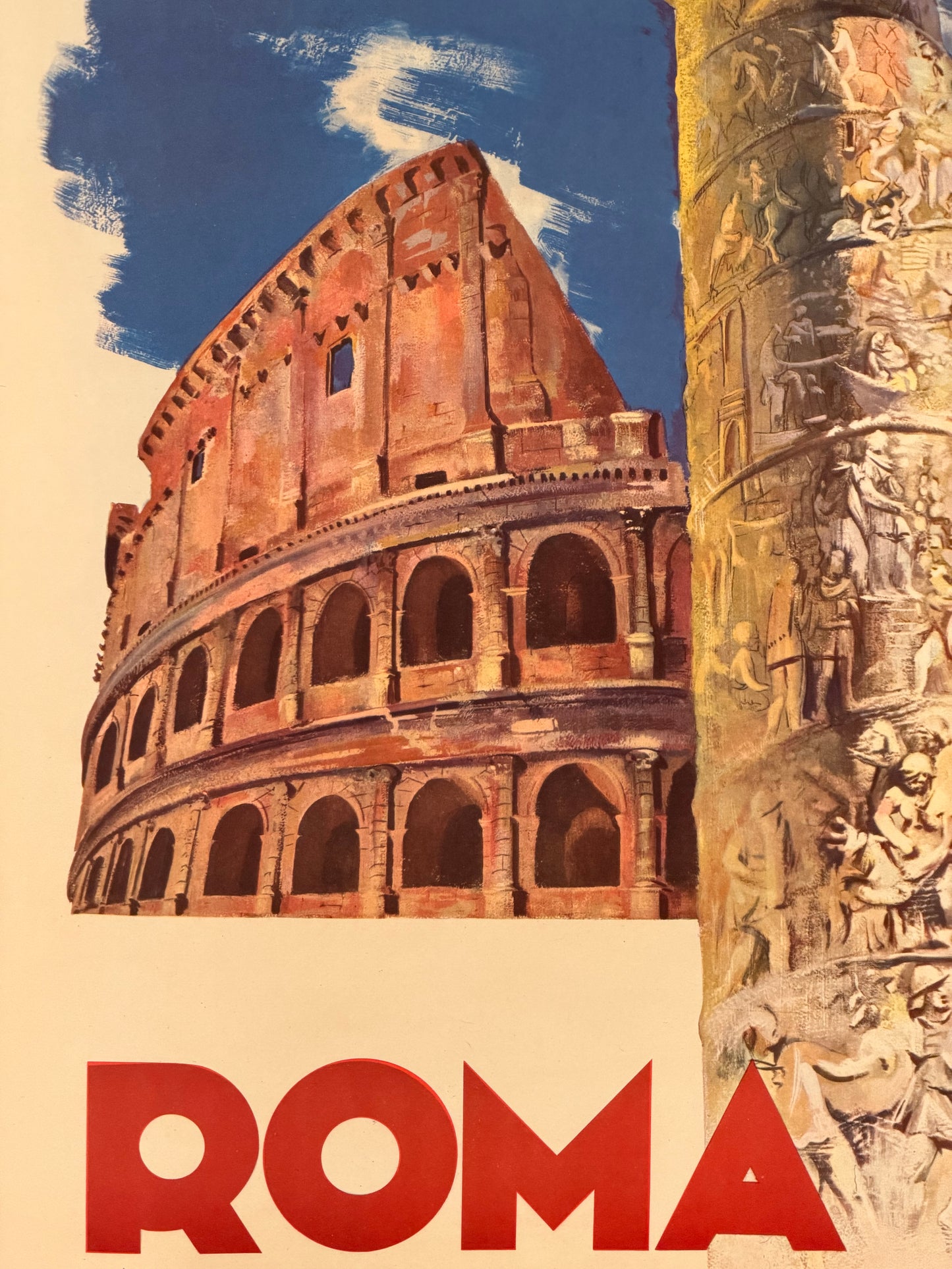 Manifesto pubblicitario originale - Roma ENIT