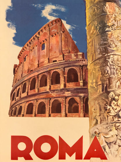 Manifesto pubblicitario originale - Roma ENIT