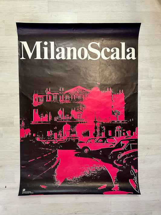 Manifesto pubblicitario originale - Milano Scala