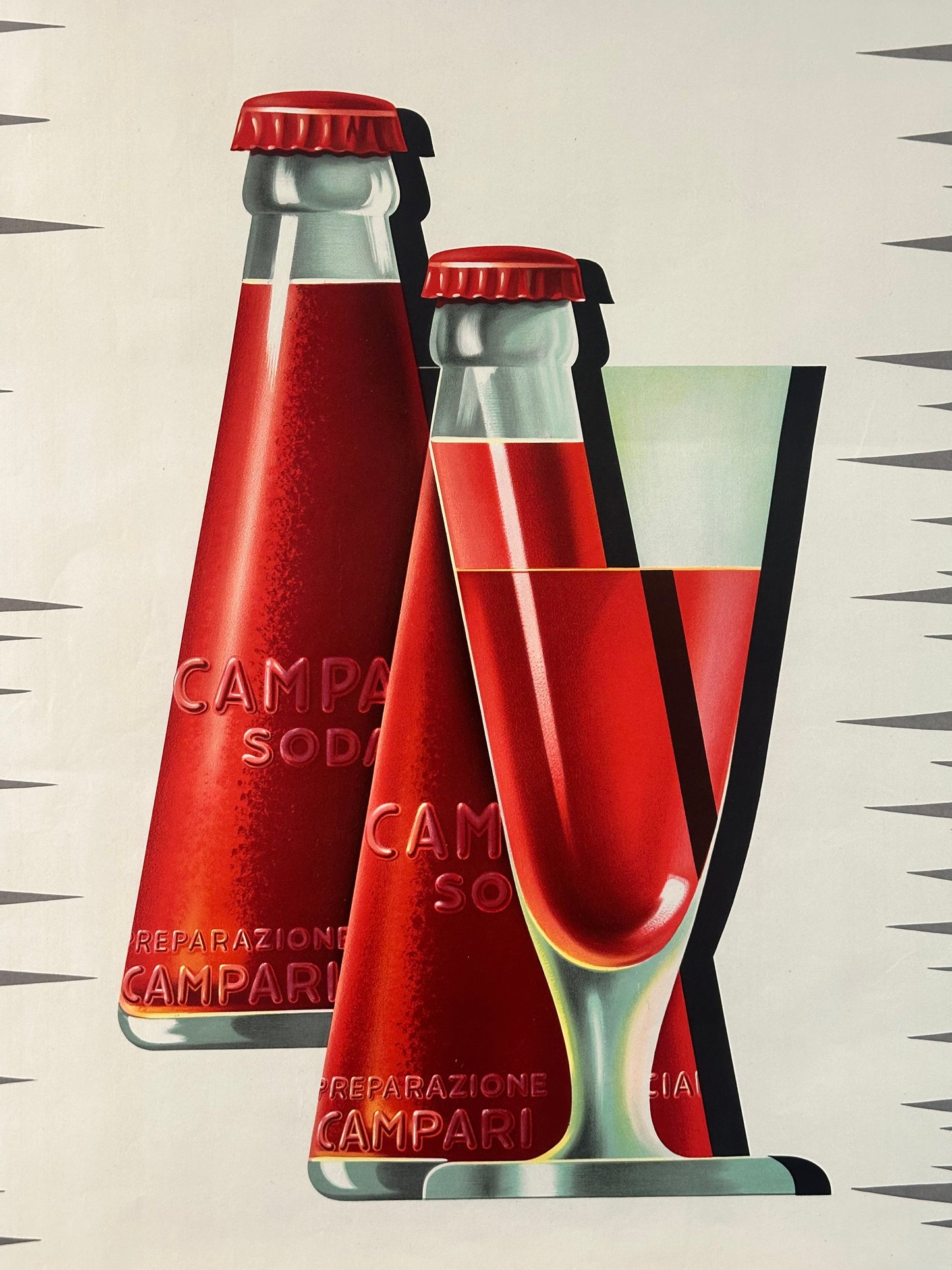 Manifesto pubblicitario originale - Campari Soda