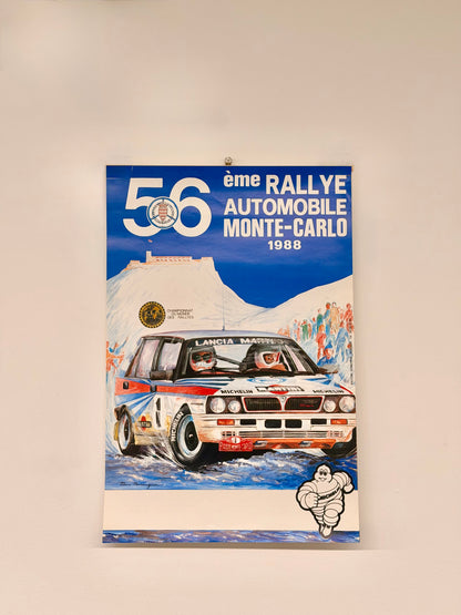 Manifesto pubblicitario - Rallye Monte Carlo 1988