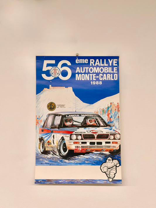 Manifesto pubblicitario - Rallye Monte Carlo 1988