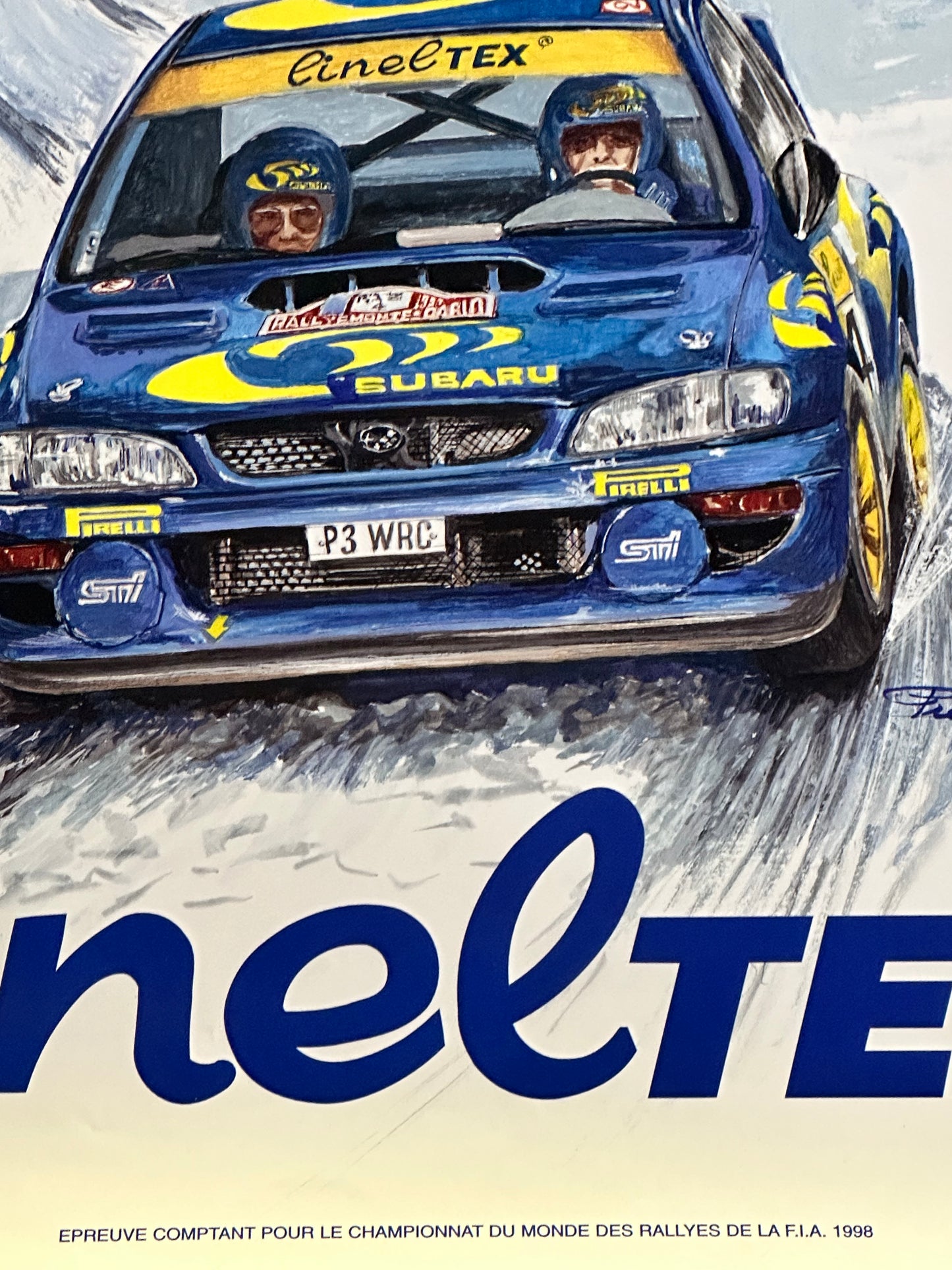 Manifesto pubblicitario originale - Rallye Monte Carlo