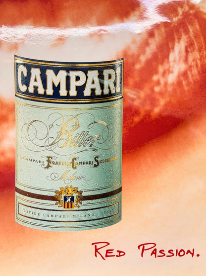 Manifesto pubblicitario originale - Campari Red Passion