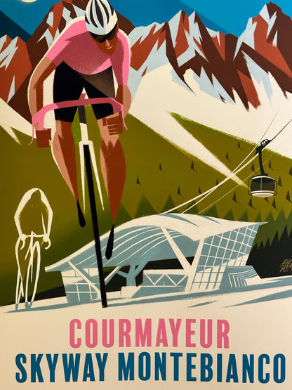 Manifesto pubblicitario - Courmayeur