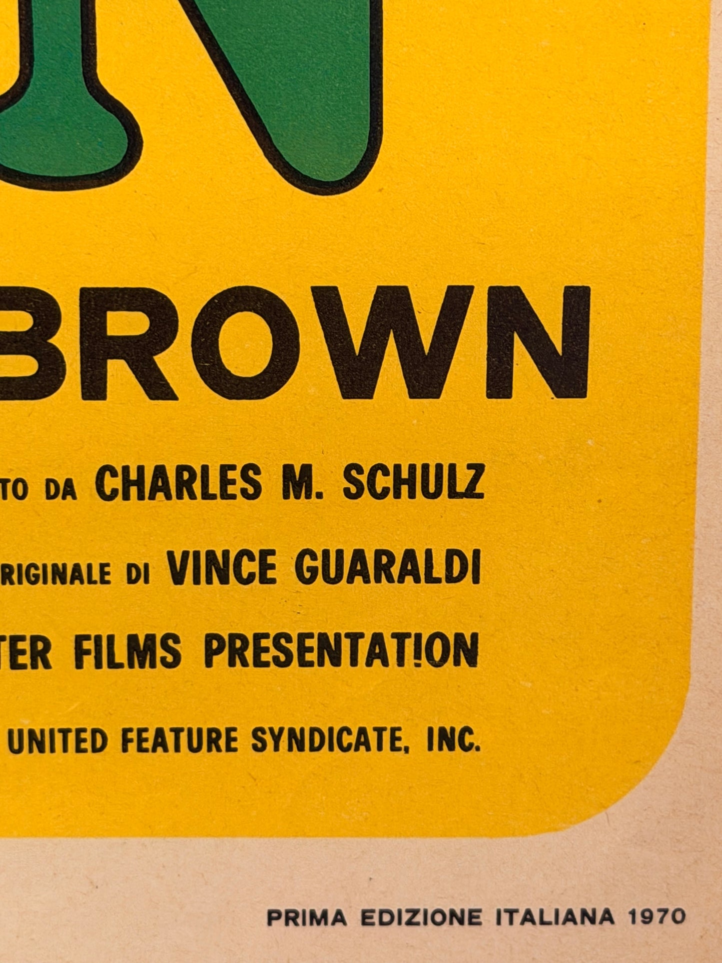 Locandina di cinema - Arriva Charlie Brown - Snoopy