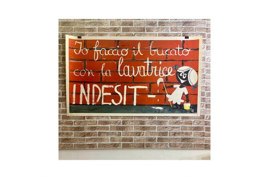 Manifesto originale pubblicitario - Indesit (Torino)