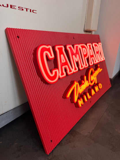Insegna luminosa originale - Campari Milano