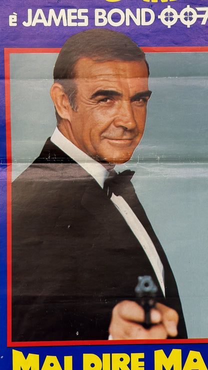 Locandina di cinema - 007 Mai dire Mai - Sean Connery