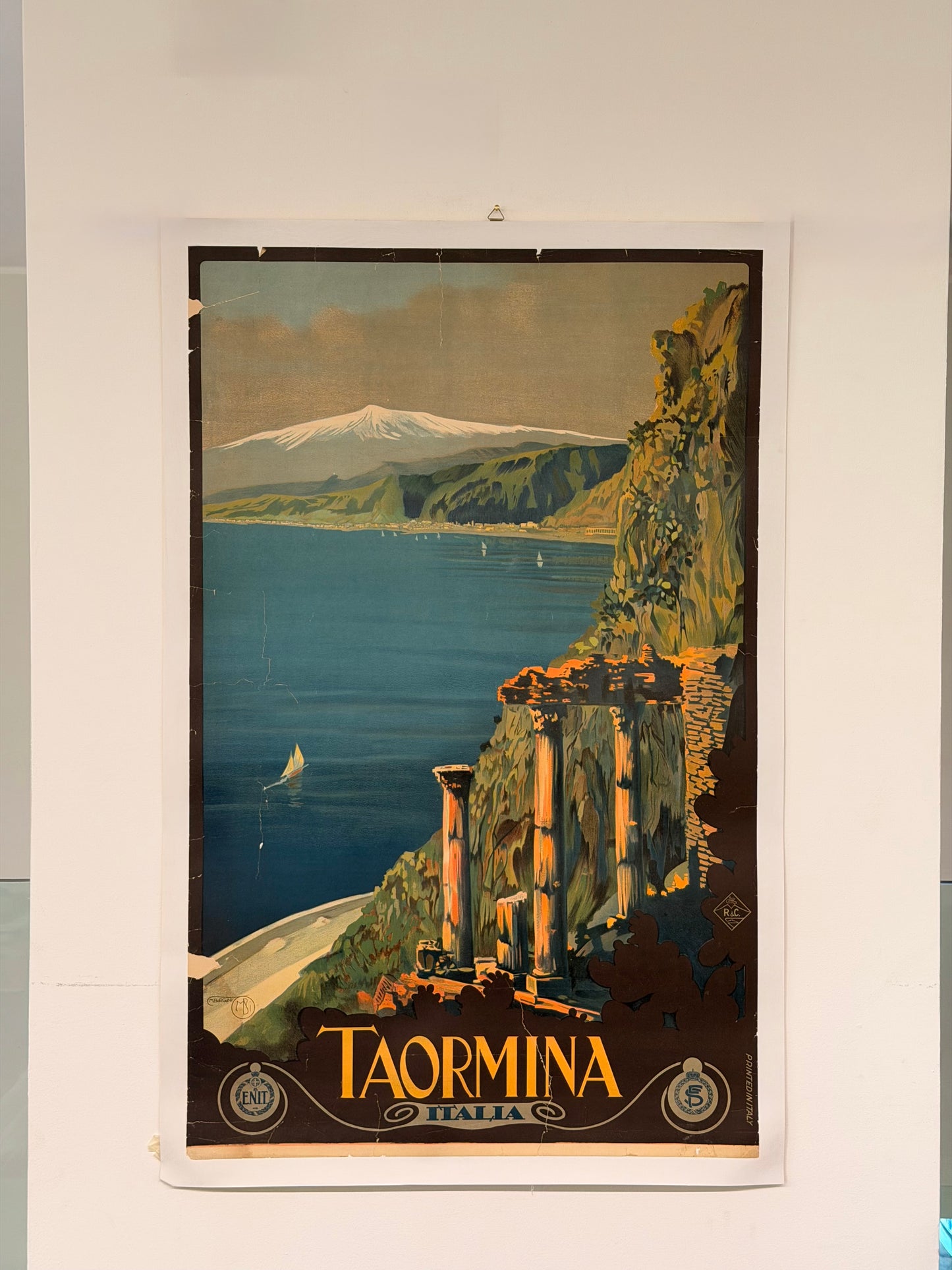 Manifesto pubblicitario originale - Taormina ENIT