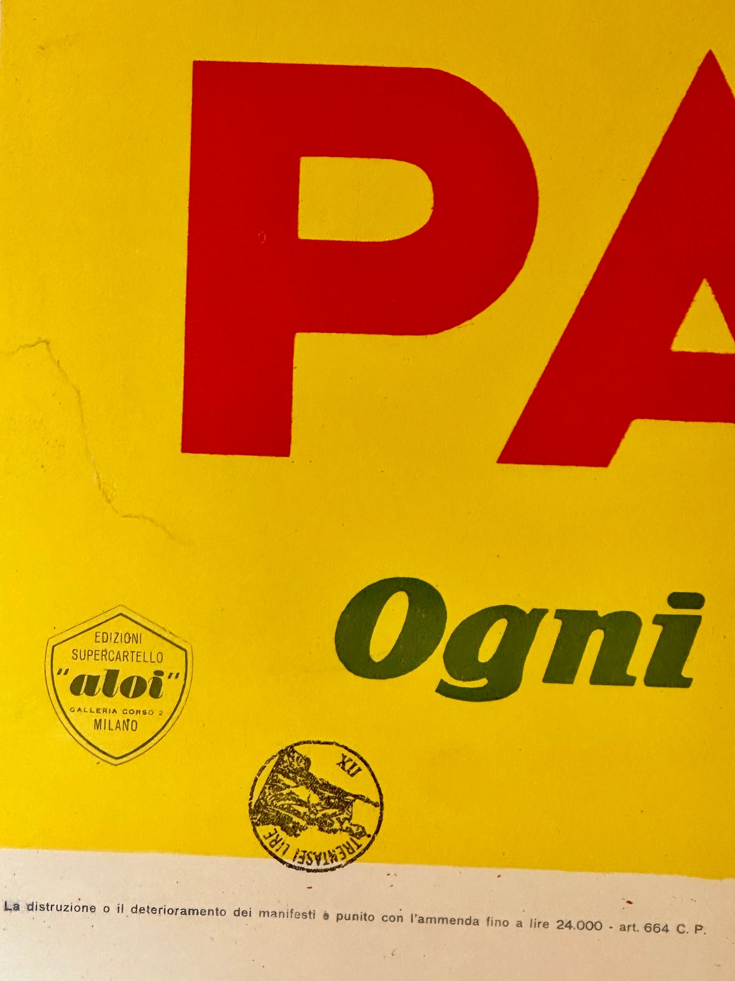 Manifesto pubblicitario originale - Shampoo Palmolive