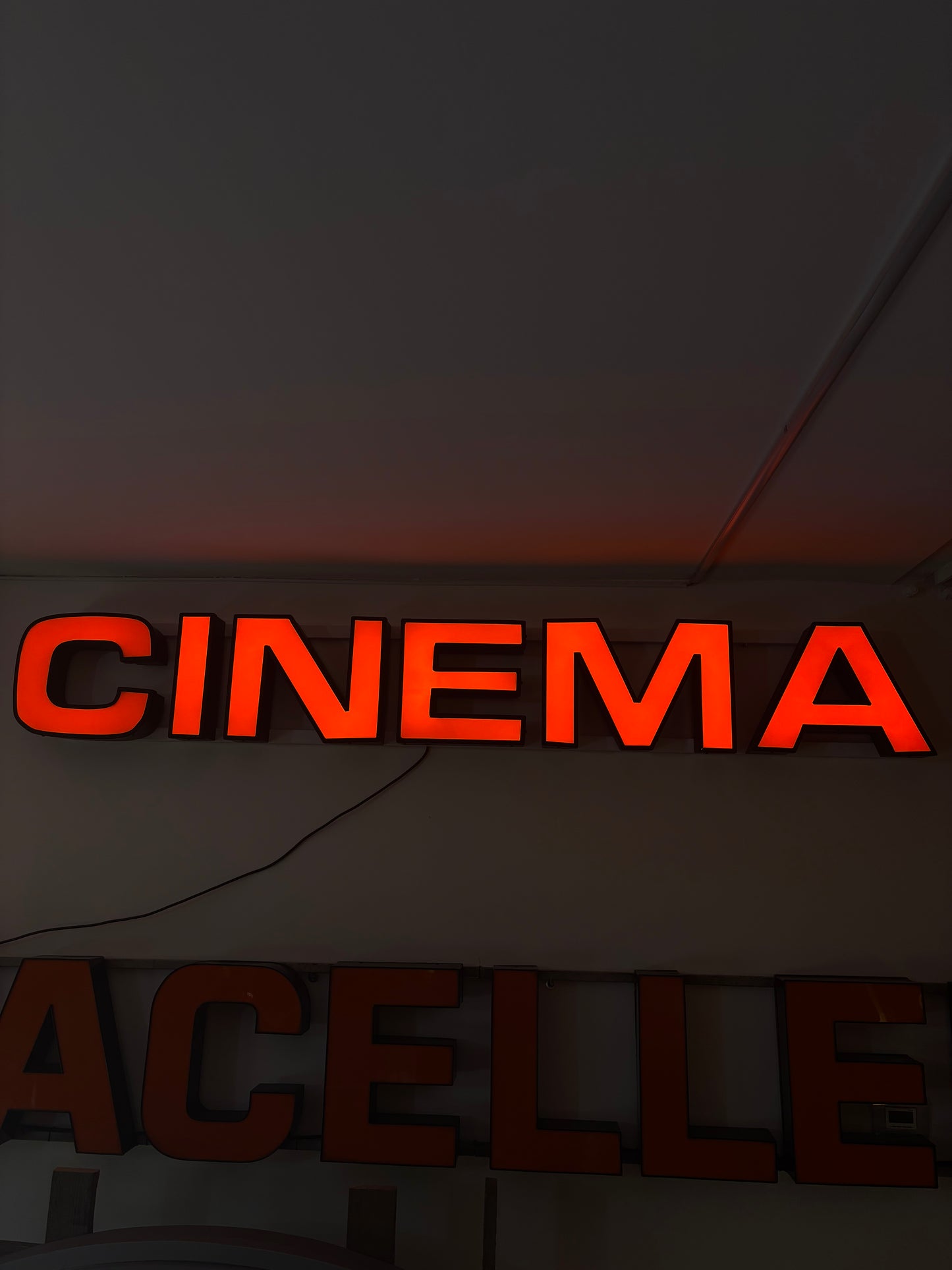 Insegna luminosa originale - Cinema