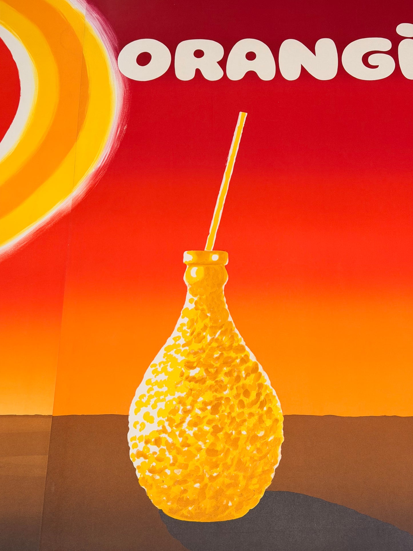 Manifesto pubblicitario originale - Orangina