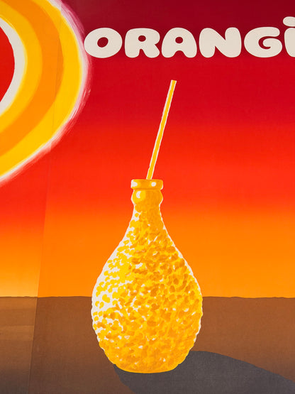 Manifesto pubblicitario originale - Orangina