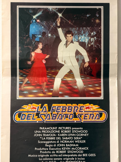 Locandina di cinema - La febbre del sabato sera