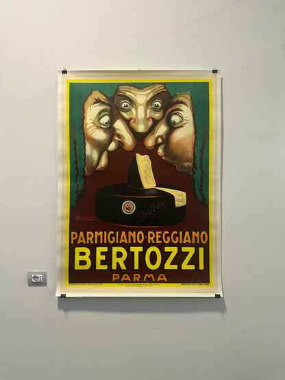 Manifesto pubblicitario originale -  Parmigiano Bertozzi
