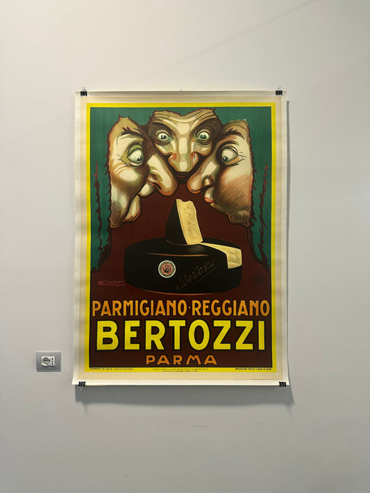 Manifesto pubblicitario originale -  Parmigiano Bertozzi
