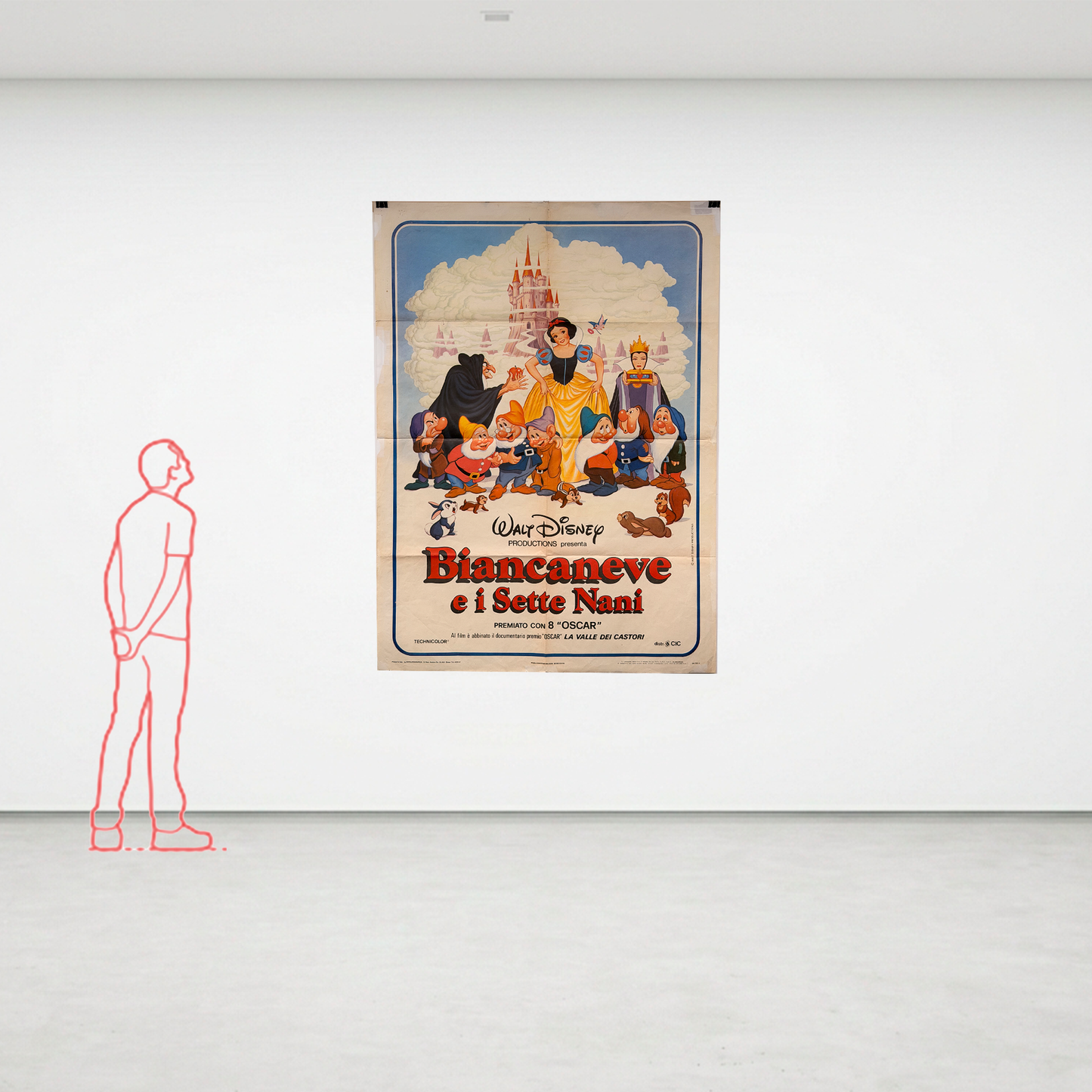 Manifesto originale di cinema - Biancaneve e i sette nani - Walt Disney