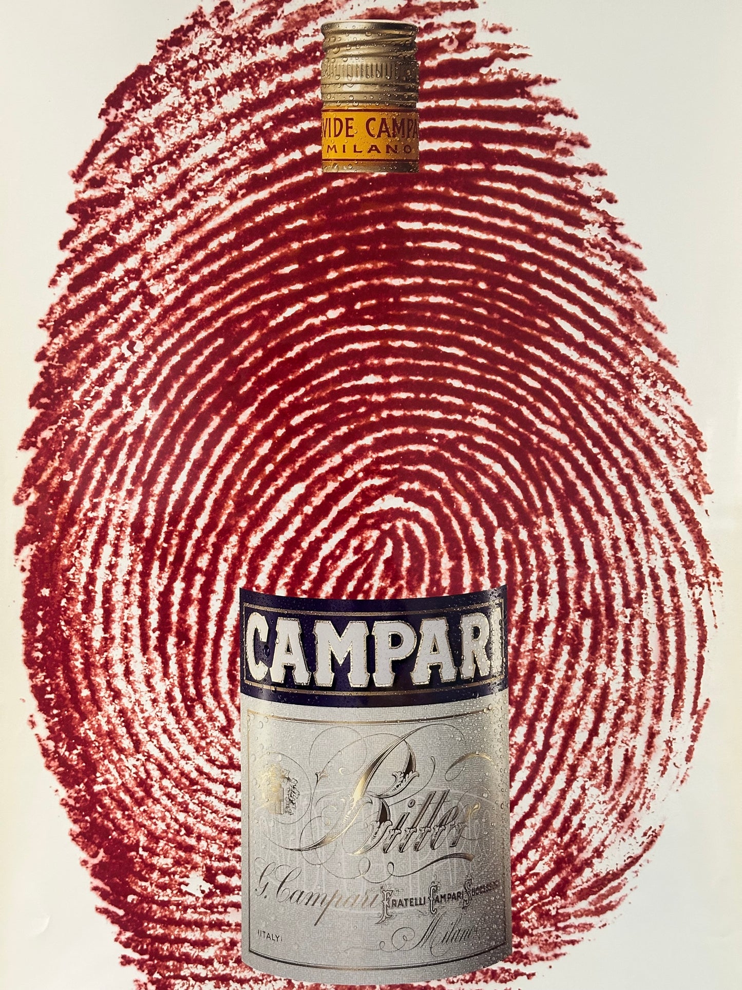 Manifesto pubblicitario originale - Campari Red Expression