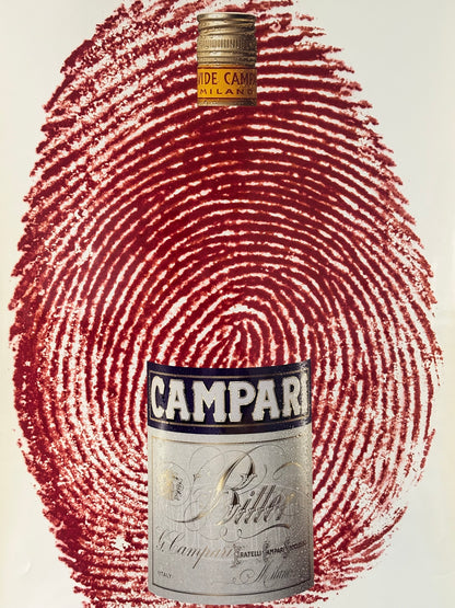 Manifesto pubblicitario originale - Campari Red Expression
